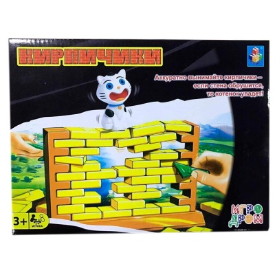 Настольная игра Игродром Кирпичики 1Toy Т13548
